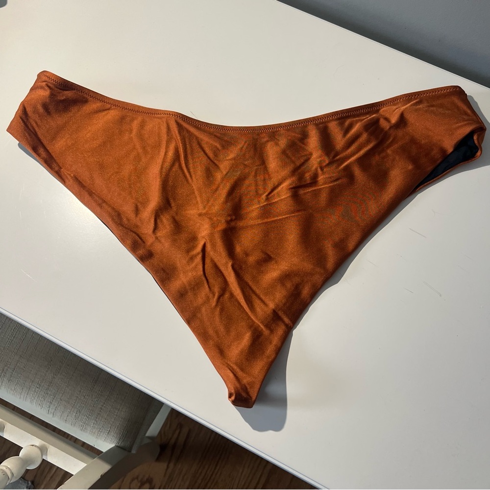 Women's Swim Bottom in Rust by Curvy Beach